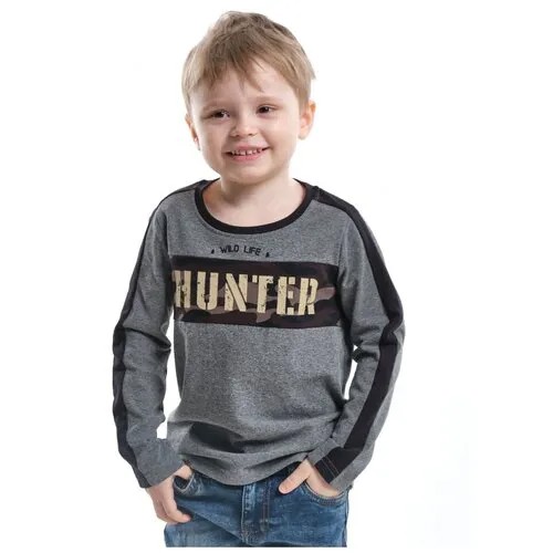 Лонгслив Mini Maxi, хлопок, размер 104, серый