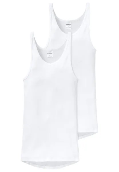 Майка Schiesser/Tanktop Original Classics Doppelripp, белый