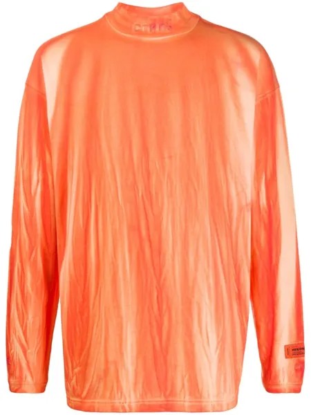 Heron Preston свитер с высоким воротником, оранжевый