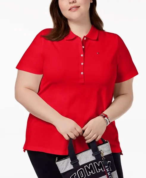 Рубашка поло большого размера из пике, созданная для macy's Tommy Hilfiger