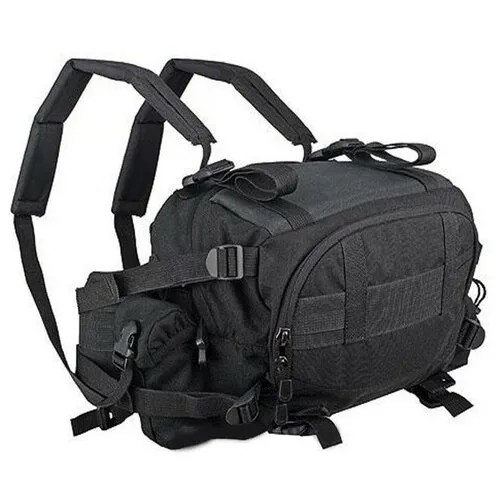 Сумка спортивная сумка-рюкзак RedFox, 14 л, 36х23х24 см, ручная кладь, плечевой ремень, черный