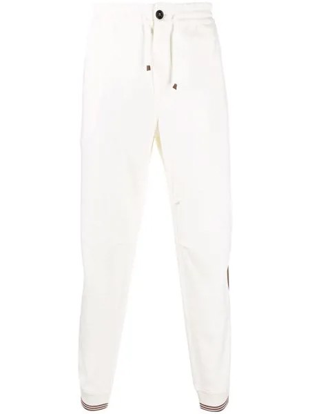 Brunello Cucinelli спортивные брюки с полосатыми манжетами