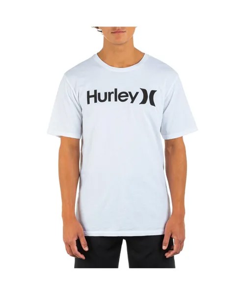 Мужская однотонная футболка на каждый день One and Only с короткими рукавами Hurley