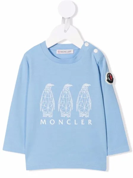 Moncler Enfant футболка с логотипом