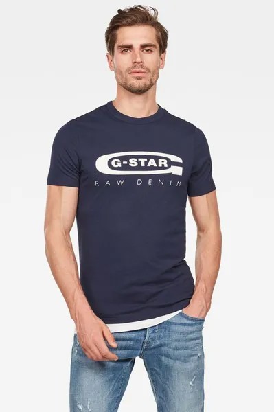 Футболки G-Star Raw, темно-синий