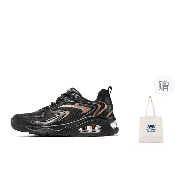 Кроссовки Skechers Lifestyle Shoes Women's Low-top Black/Gold, черный/золотой