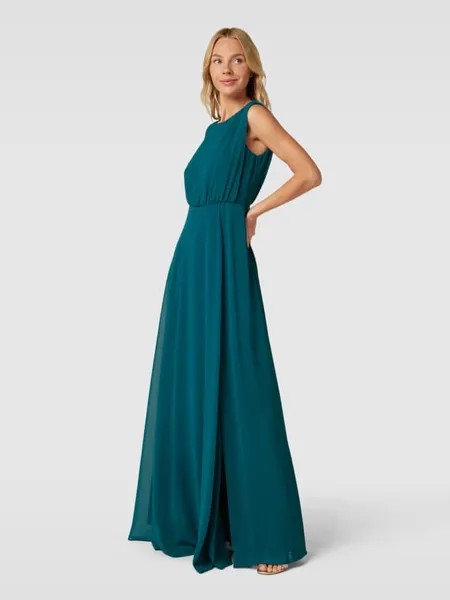 Вечернее платье с рюшами Christian Berg, изумрудно-зеленый
