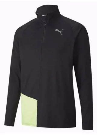 Олимпийка PUMA Ignite Halfzip Top размер XL, Puma Black-Fizzy Yellow