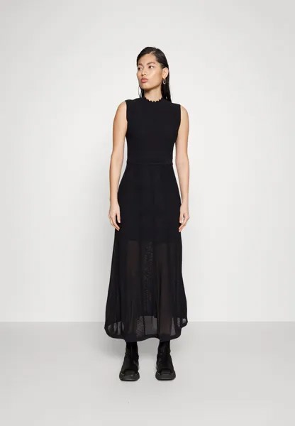 Длинное платье Robe The Kooples, черный