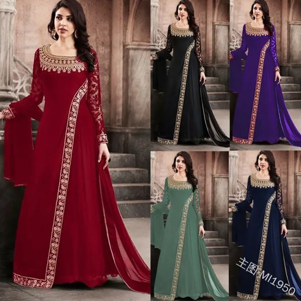 Роскошная мусульманская кружевная Абая Макси платье Турецкий хиджаб Vestidos кардиган кимоно длинный халат платья Jubah Ближний Восток ИД Рамада...