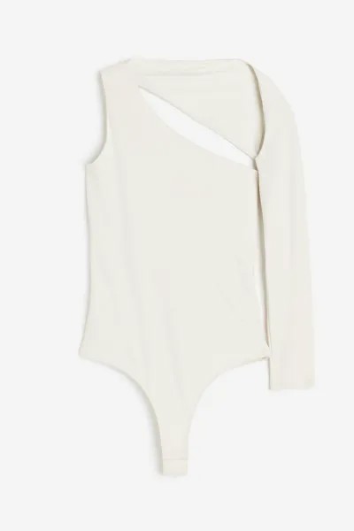 Боди H&M Asymmetric Thong, кремовый