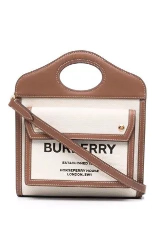 Burberry сумка-тоут Pocket с логотипом