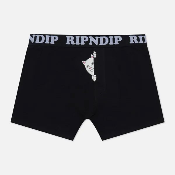 Мужские трусы Ripndip Peek A Nermal Boxers чёрный, Размер S