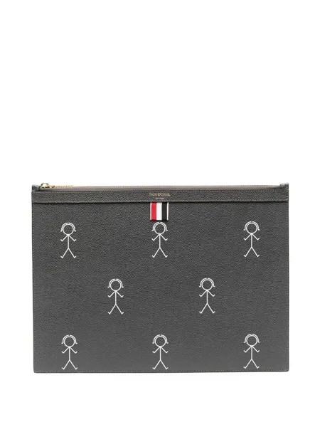 Thom Browne клатч с принтом