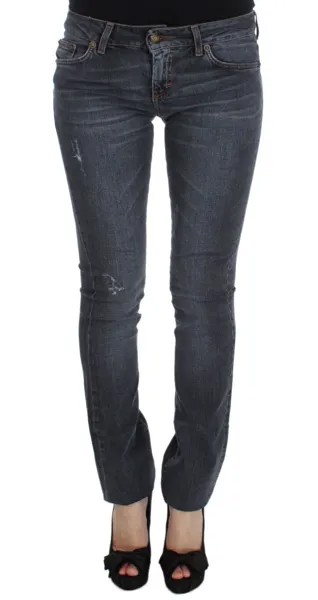 JUST CAVALLI Джинсовые брюки синего цвета из смесового хлопка, джинсовая ткань узкого кроя s. W25 Рекомендуемая розничная цена 390 долларов США