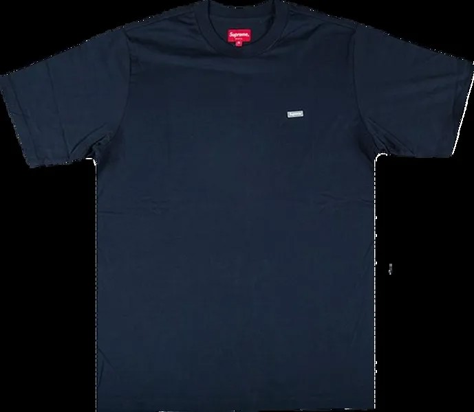 Футболка Supreme Reflective Small Box T-Shirt 'Navy', синий