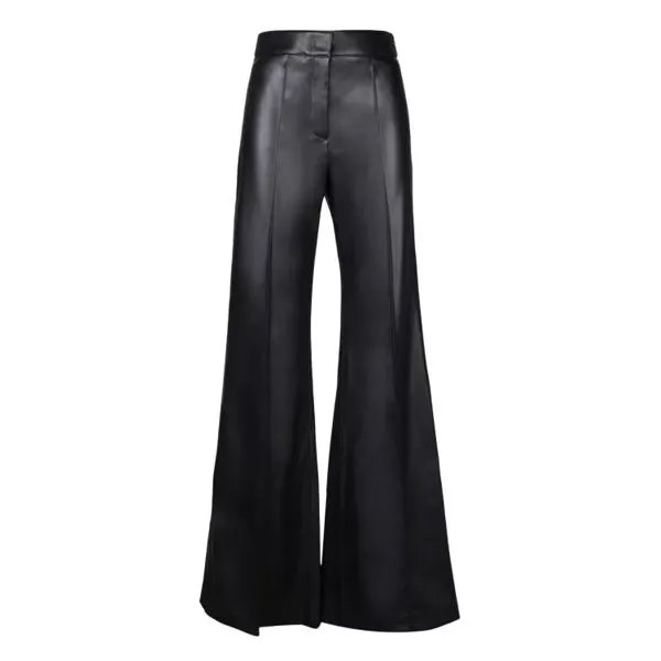 Брюки leatherette flared trousers Blanca Vita, черный