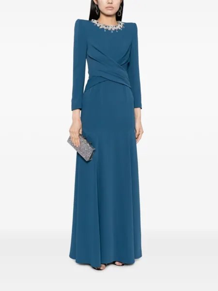 Jenny Packham платье Plaza А-силуэта, синий