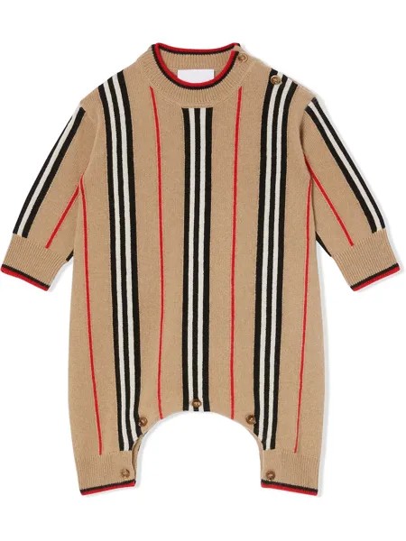 Burberry Kids комбинезон в полоску Icon Stripe