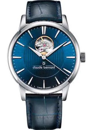 Швейцарские наручные  мужские часы Claude Bernard 85017-3BUIN. Коллекция Classic Automatic