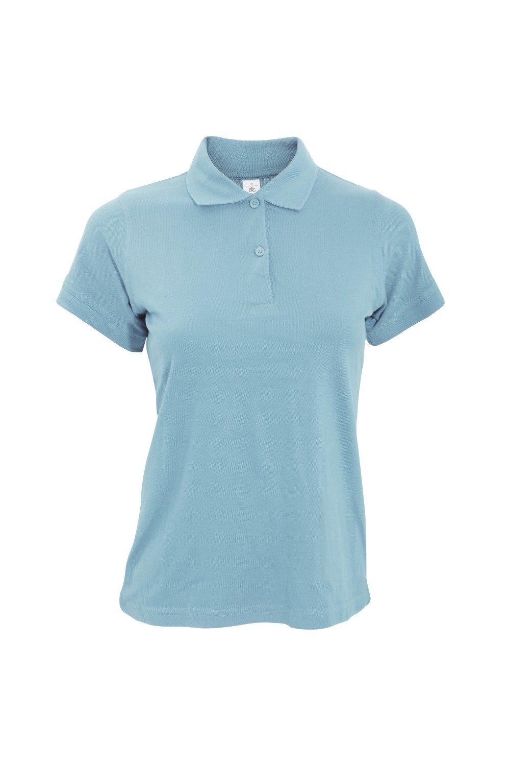 Рубашка-поло с короткими рукавами Safran Pure B&C, синий