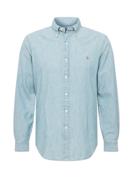 Рубашка на пуговицах стандартного кроя Polo Ralph Lauren, светло-синий