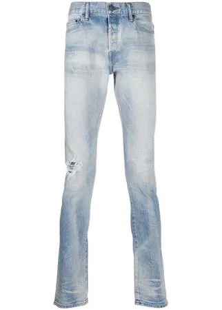 John Elliott узкие джинсы с эффектом потертости