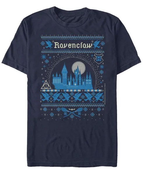 Мужская футболка ravenclaw sweater с коротким рукавом и круглым вырезом Fifth Sun, синий