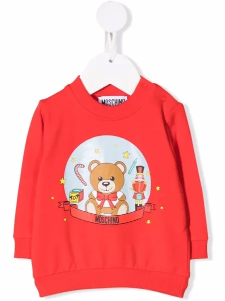 Moschino Kids джемпер с логотипом Teddy Bear