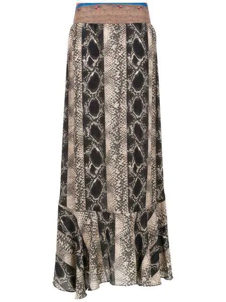 Amir Slama printed long skirt