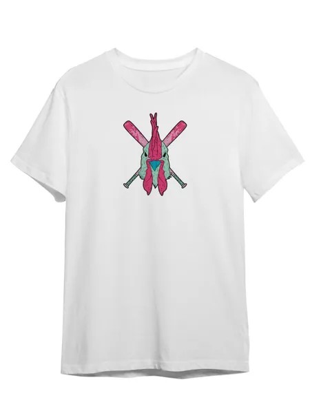 Футболка унисекс Каждому Своё Hotline Miami/Хотлайн Майами GMHM5 белая 2XL