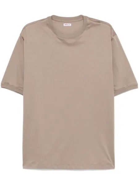 Kiton футболка с круглым вырезом, коричневый