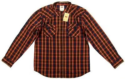 Мужская рубашка Levis с длинным рукавом X-LARGE Цвет: ПЛАТЬЕ СИНИЙ Рекомендованная розничная цена 40,00 долларов США.
