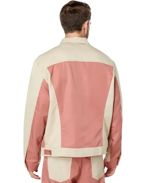 Куртка Blue Marble Paris Technical Twill Buttoned Jacket, цвет Pink/Beige