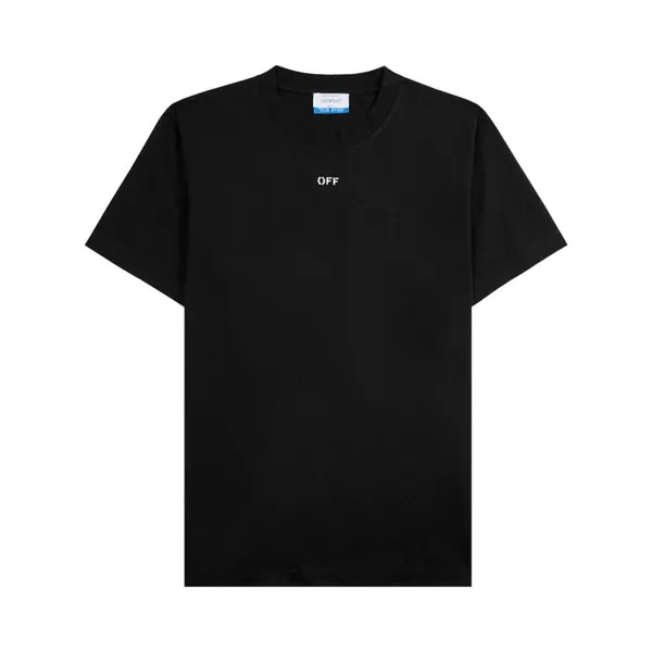 Футболка Off-White Off Stamp Slim Short-Sleeve T-Shirt, черный/белый