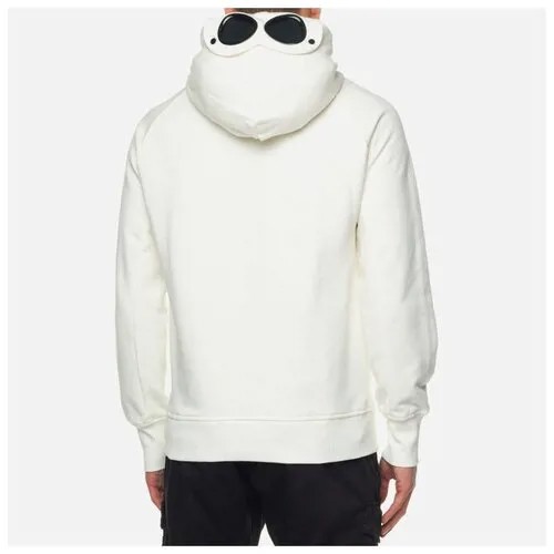 Мужская толстовка C.P. Company Goggle Hoodie Diagonal Raised Fleece белый, Размер L