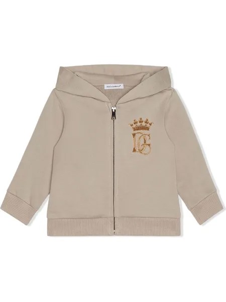 Dolce & Gabbana Kids худи с вышитым логотипом
