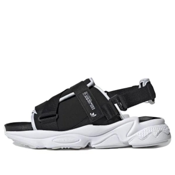 Adidas originals Ozweego Sandal Fashion Velcro Casual Unisex Black White Sandals 'Black White' GZ8410