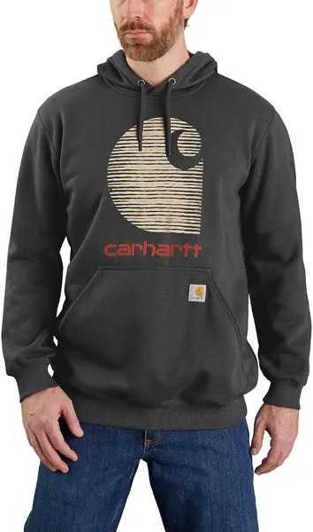 Толстовка Carhartt Rain Defender C Logo, темно-серый