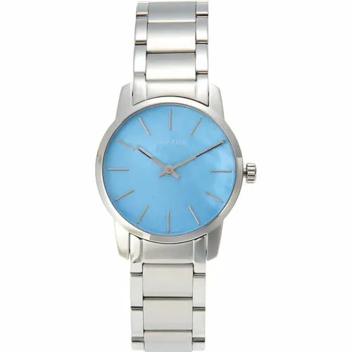 Наручные часы CALVIN KLEIN City K2G2314X, серебряный, голубой