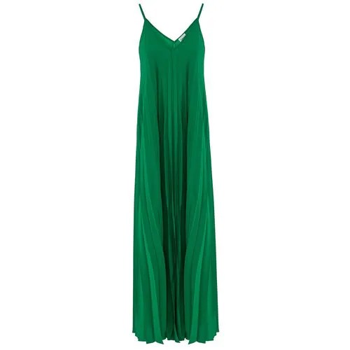 Платье P.A.R.O.S.H., свободный силуэт, макси, размер xs, зеленый