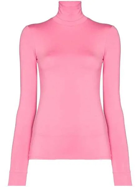 Raf Simons футболка Uni Sous с высоким воротником и вышитым логотипом