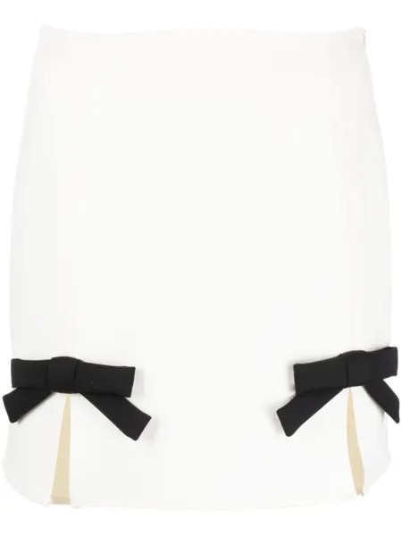 Viktor & Rolf юбка мини с бантом, белый