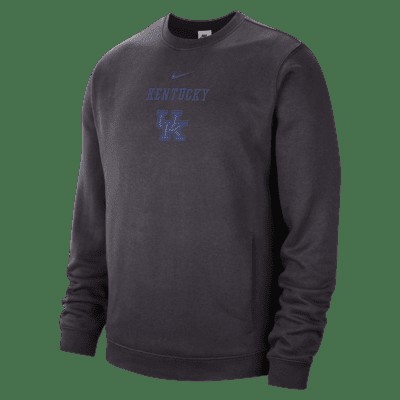 Толстовка Nike College Club Fleece (Kentucky), цвет Off Noir/Game Royal