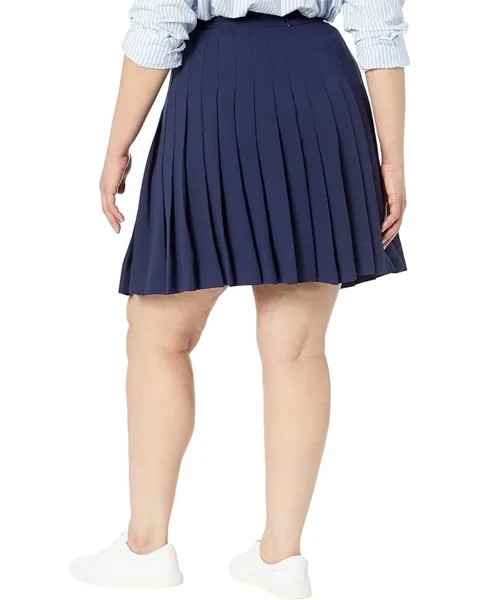 Юбка LAUREN Ralph Lauren Plus Size Pleated Georgette Skirt, цвет French Navy