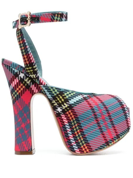 Vivienne Westwood туфли Vargas 160 в клетку, синий