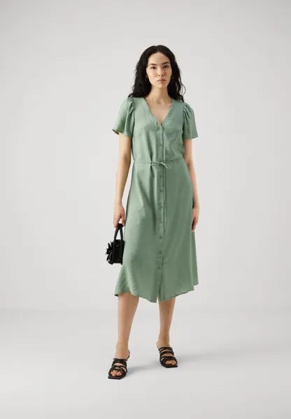 Платье-рубашка Vmjosie Shirt Dress Vero Moda, зеленый