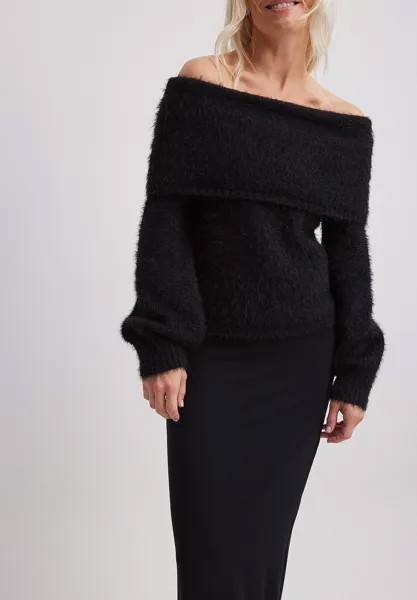 Вязаный свитер NA-KD, цвет black