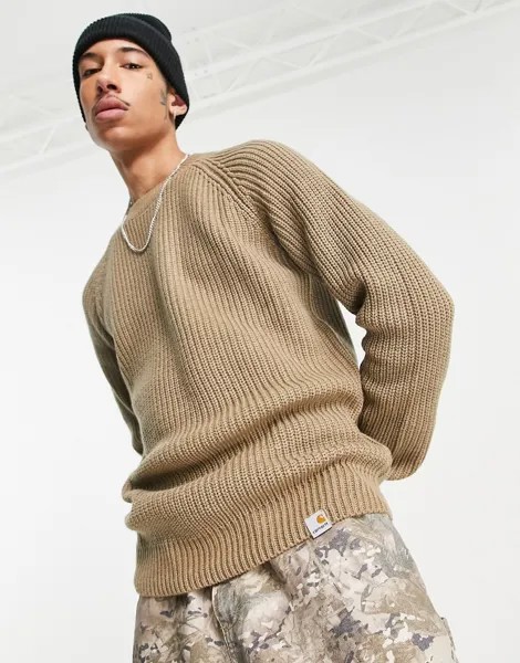 Коричневый джемпер Carhartt WIP Forth-Коричневый цвет