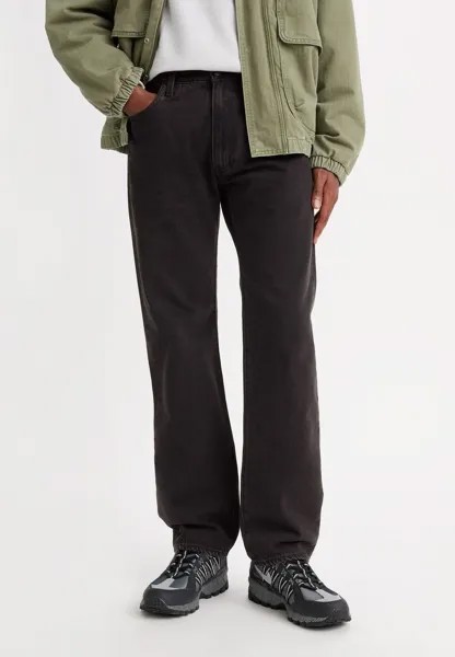 Прямые джинсы 555 RELAXED STRAIGHT Levi's, черный деним